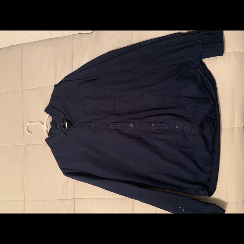 Navy Blue Dress Shirt